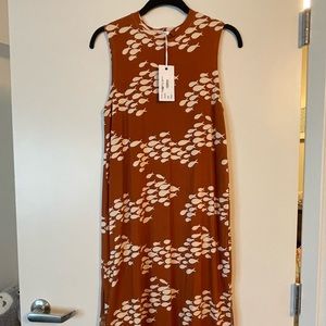 Ava Sky Dress Renae in Rust Fish